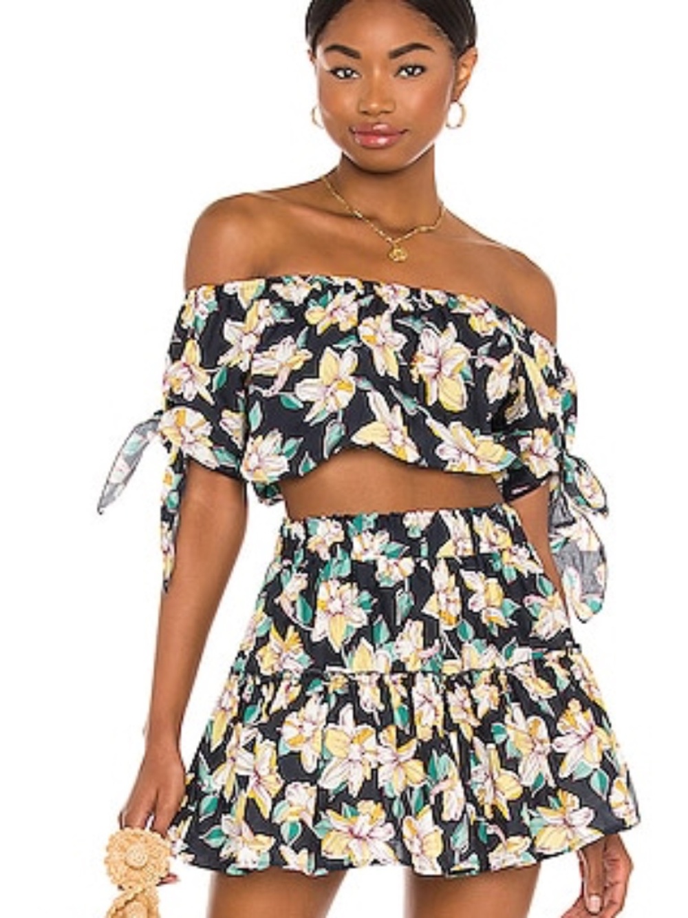Eberjey Camryn Top and Skirt Matching Set in Peacoat